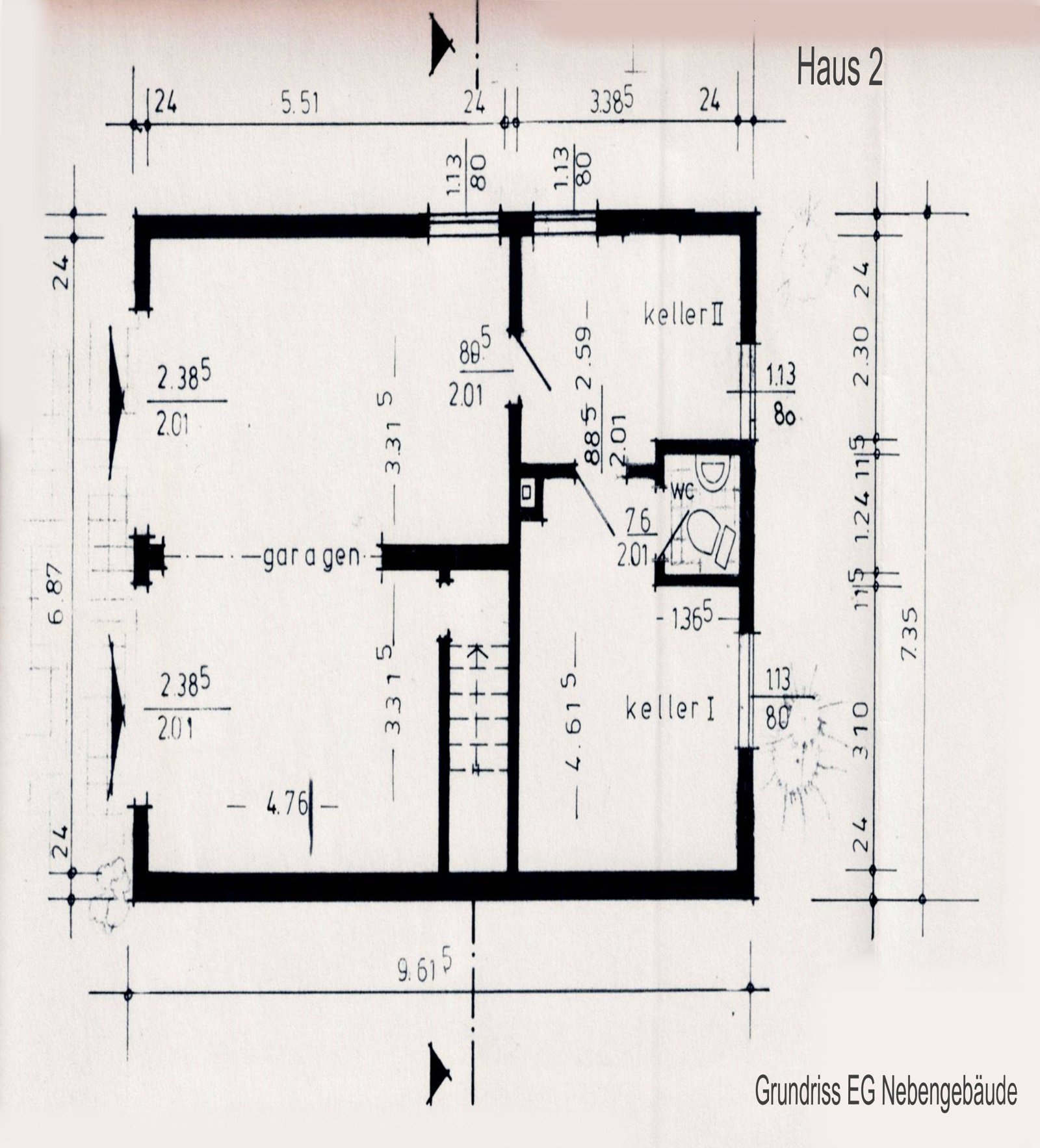 Grundriss Nebengebäude EG