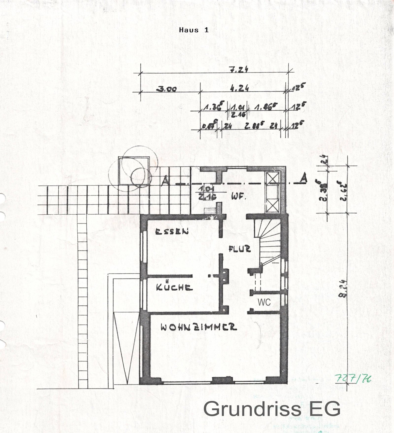 Grundriss EG Haupthaus